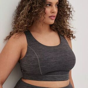 Torrid Happy Camper Low-Impact Wireless Strappy Back Active Sports Bra